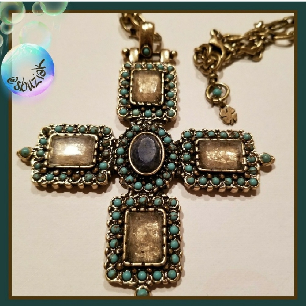 Lucky Brand Unique Large Cross Necklace